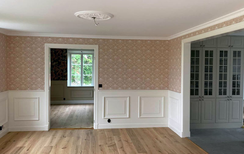 Invändig målning tapetsering och renovering av JD Måleri Kristianstad